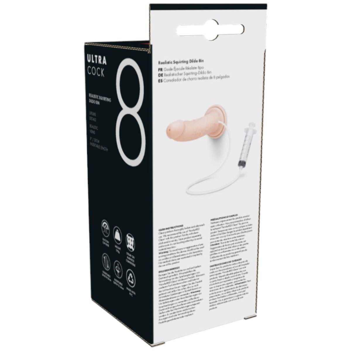 Prowler RED Ultra Cock Realistic Squirting Dildo 8 Inch