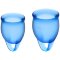 Satisfyer Feel Confident Menstruation Cup Set Blue (2 Piece)
