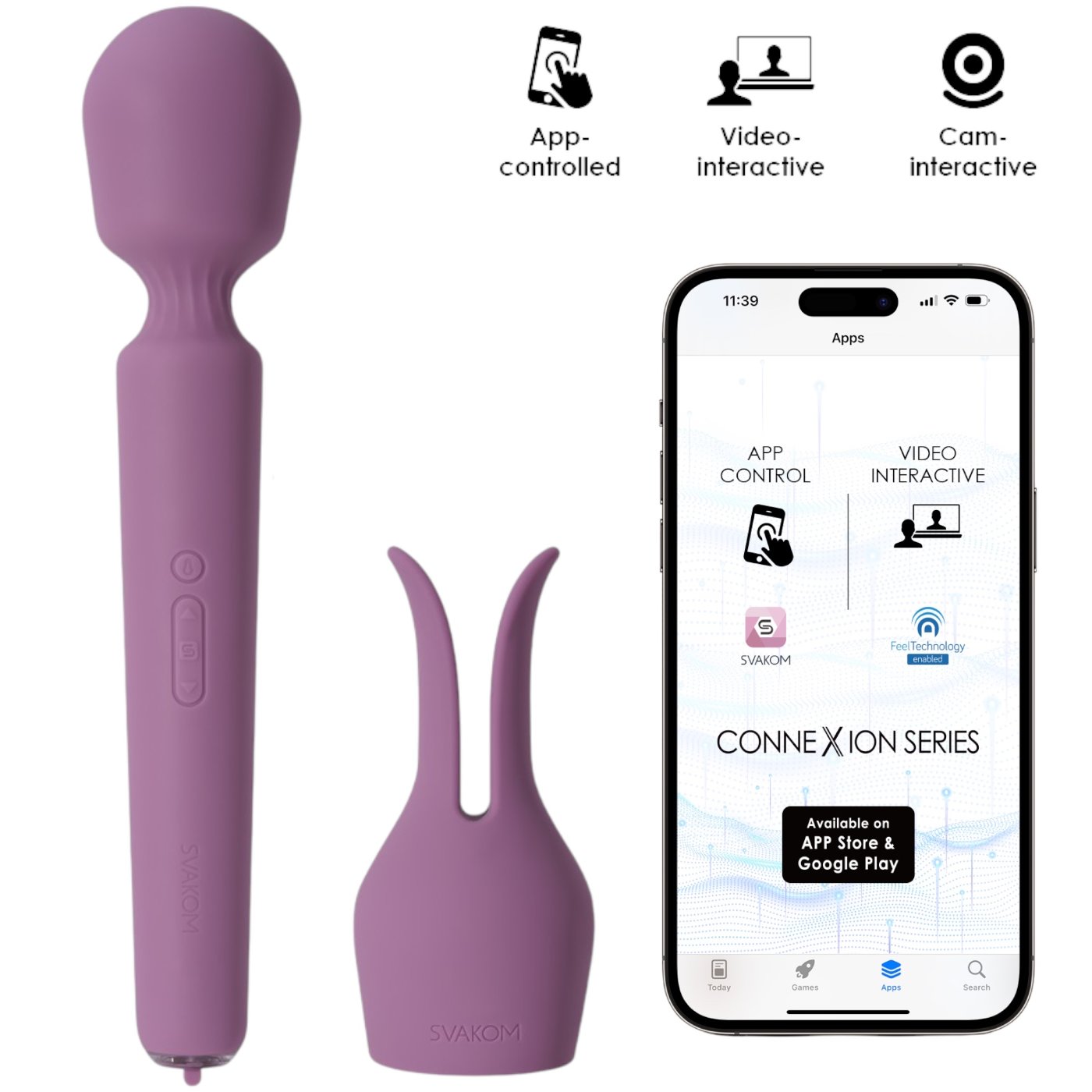 Svakom Emma Neo 2 Powerful &amp; Interactive Wand Vibrator
