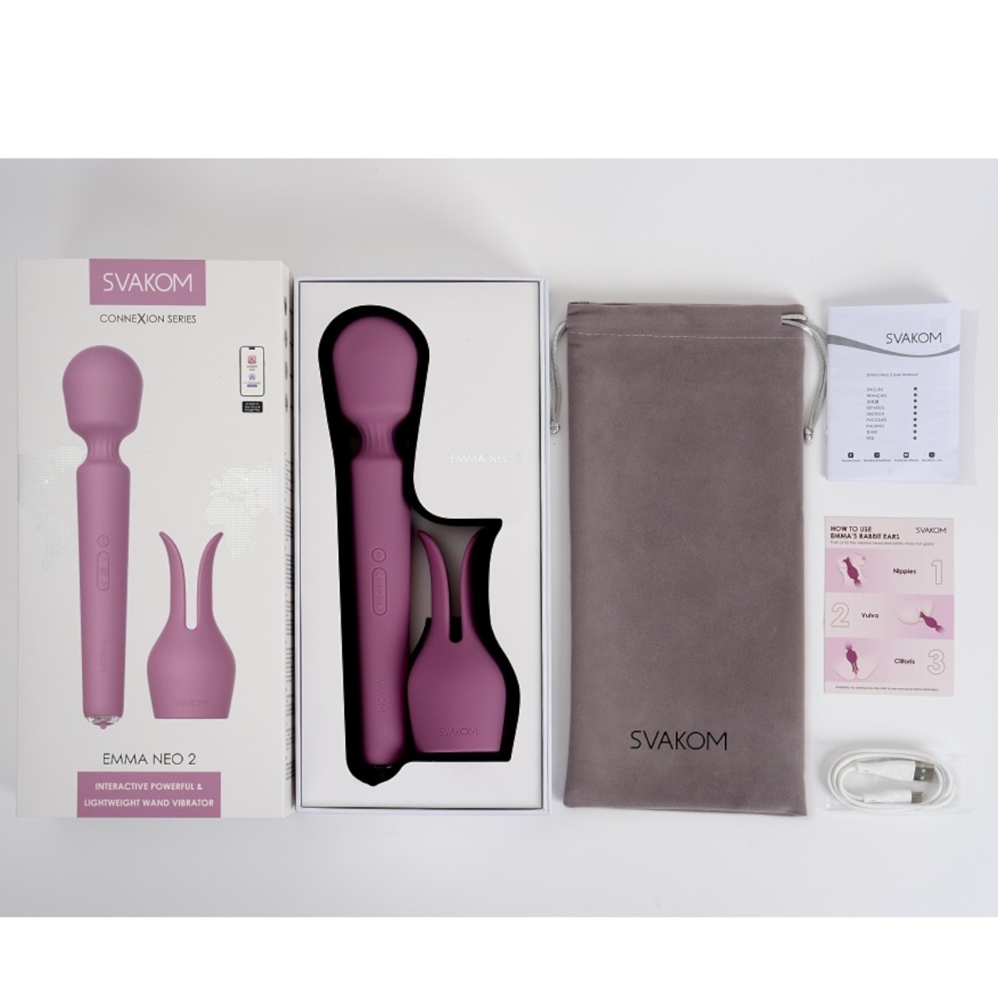 Svakom Emma Neo 2 Powerful & Interactive Wand Vibrator