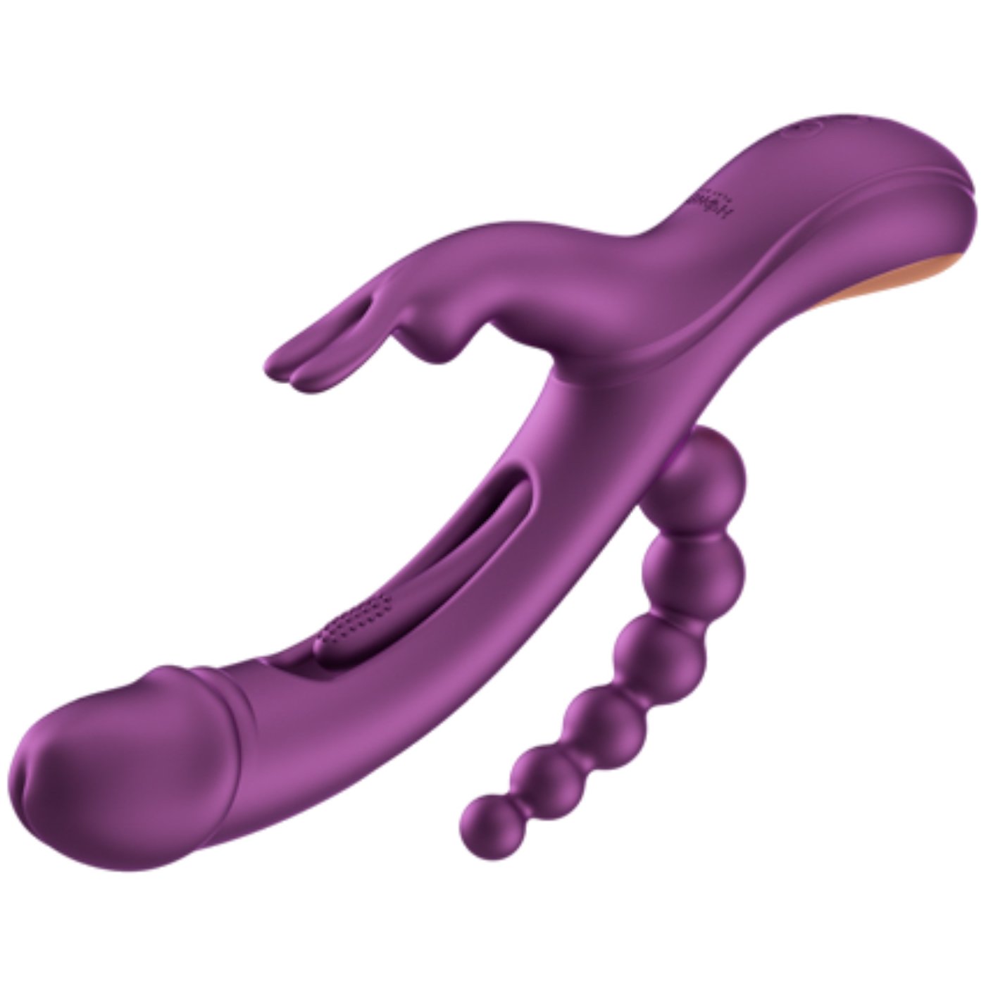 Honey Play Box Trilux App-Controlled Tapping Finger Rabbit Vibrator with Anal Beads