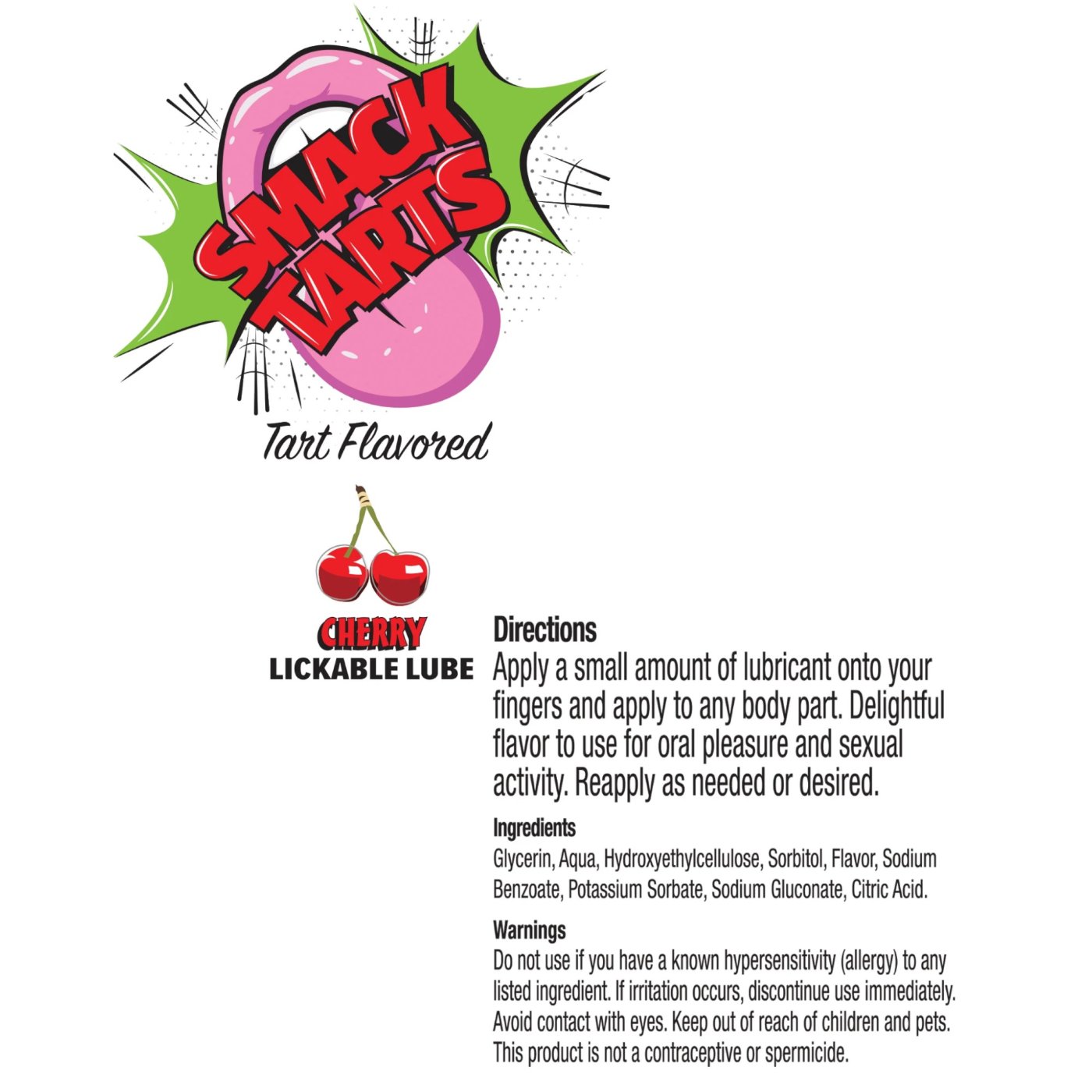 SMACK Tarts Lickable Flavoured Lube 3ml x 36 Display