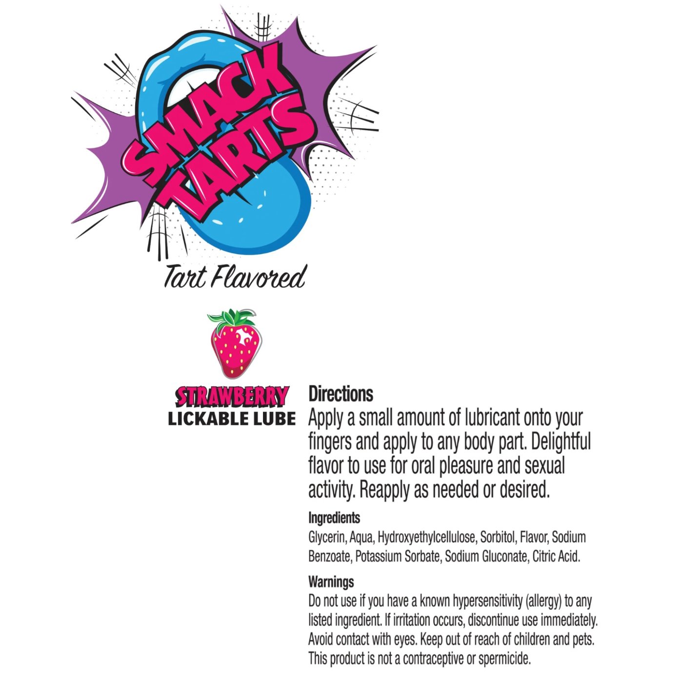 SMACK Tarts Lickable Flavoured Lube 3ml x 36 Display