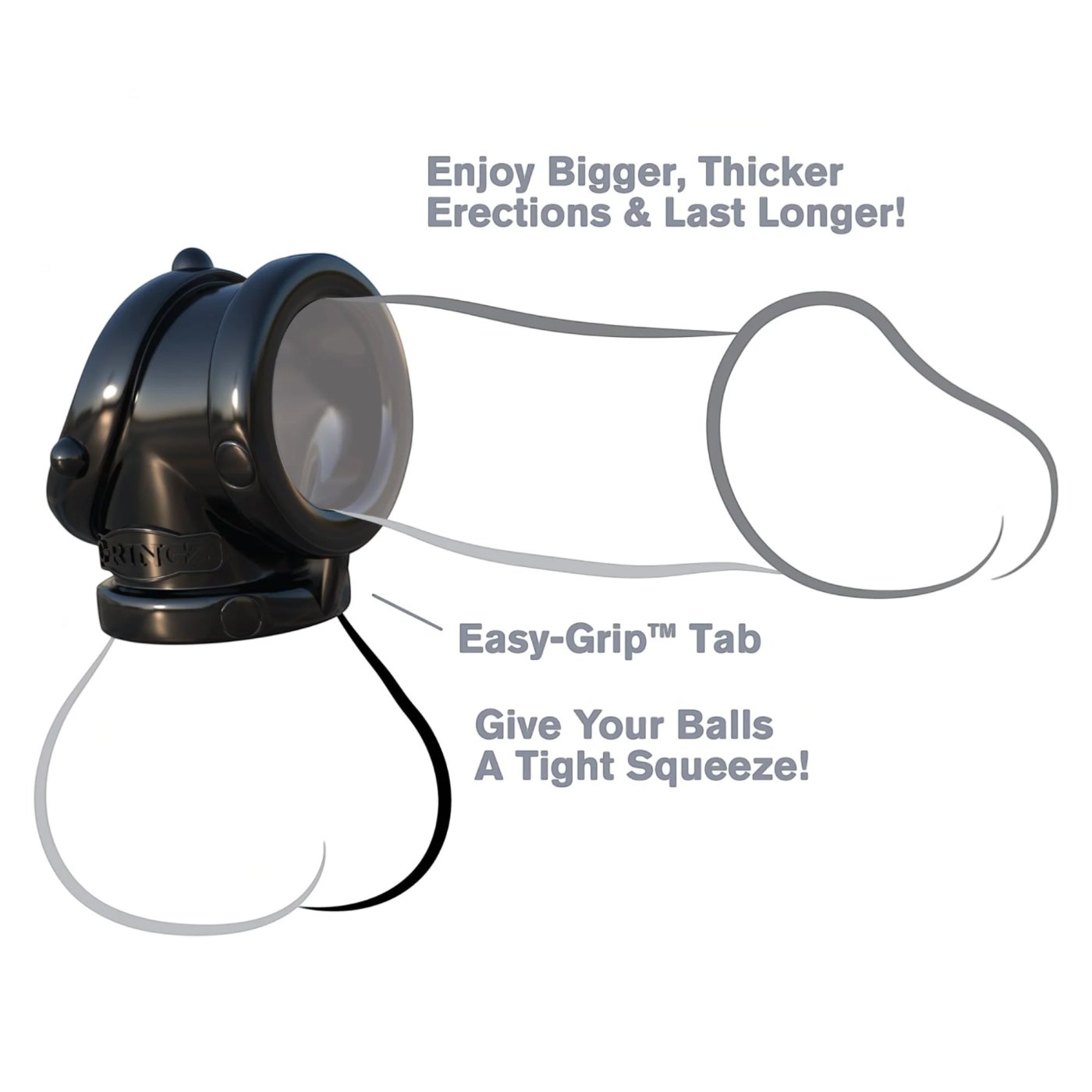 Fantasy C-Ringz Rock Hard Cock Pipe Cock and Ball Ring