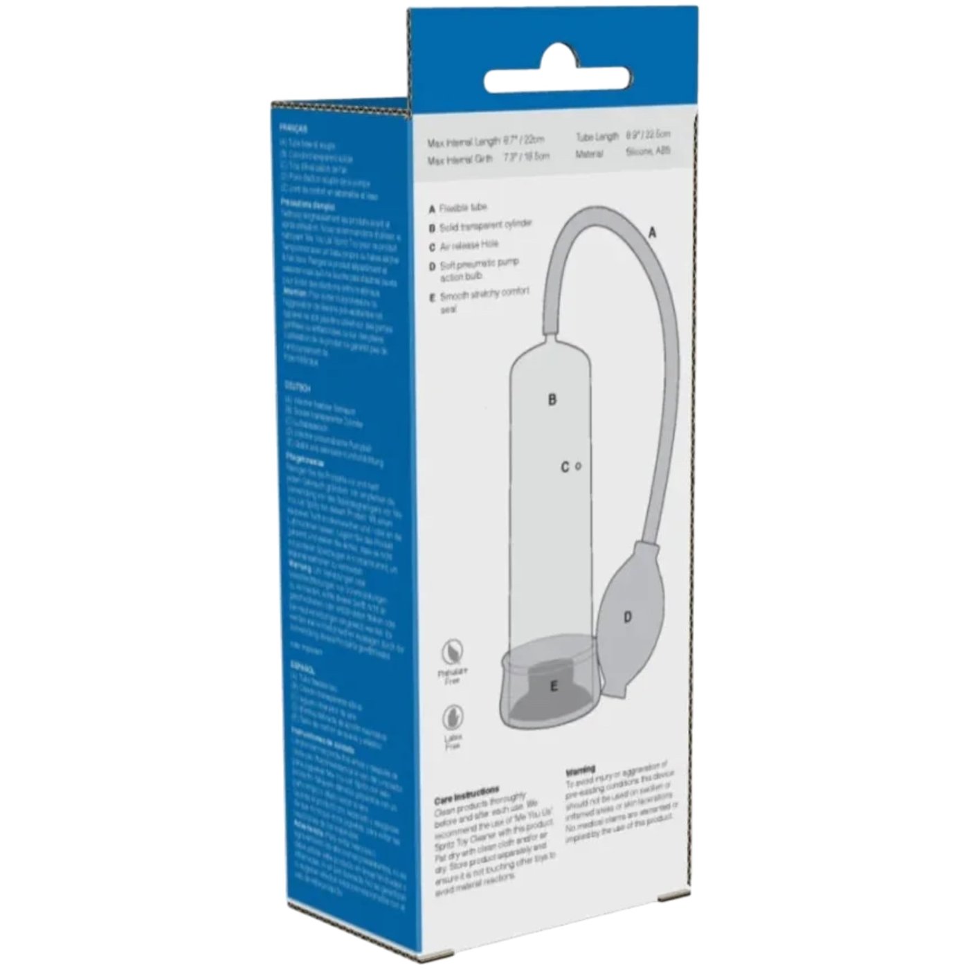 Me You Us Stallion Vacuum Suction Penis Pump Clear