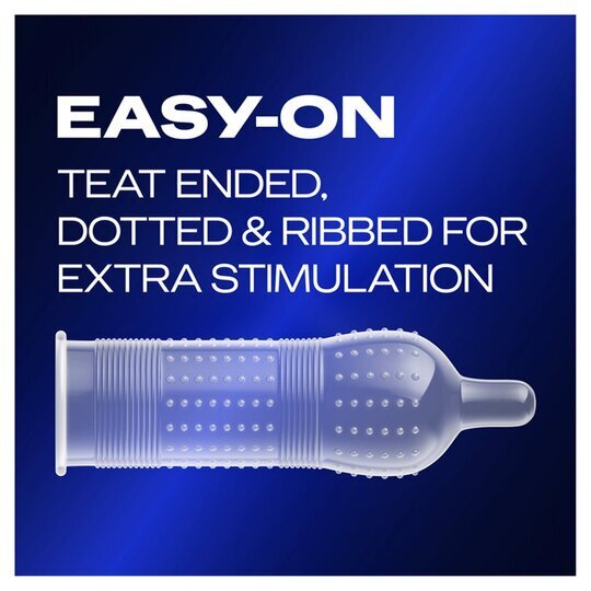 Durex Mutual Climax Ribbed and Dotted Condoms 12 Pack