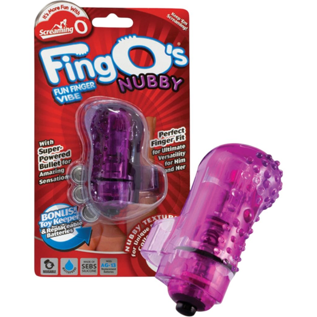 Screaming O FingO's Nubby Finger Vibrator Purple