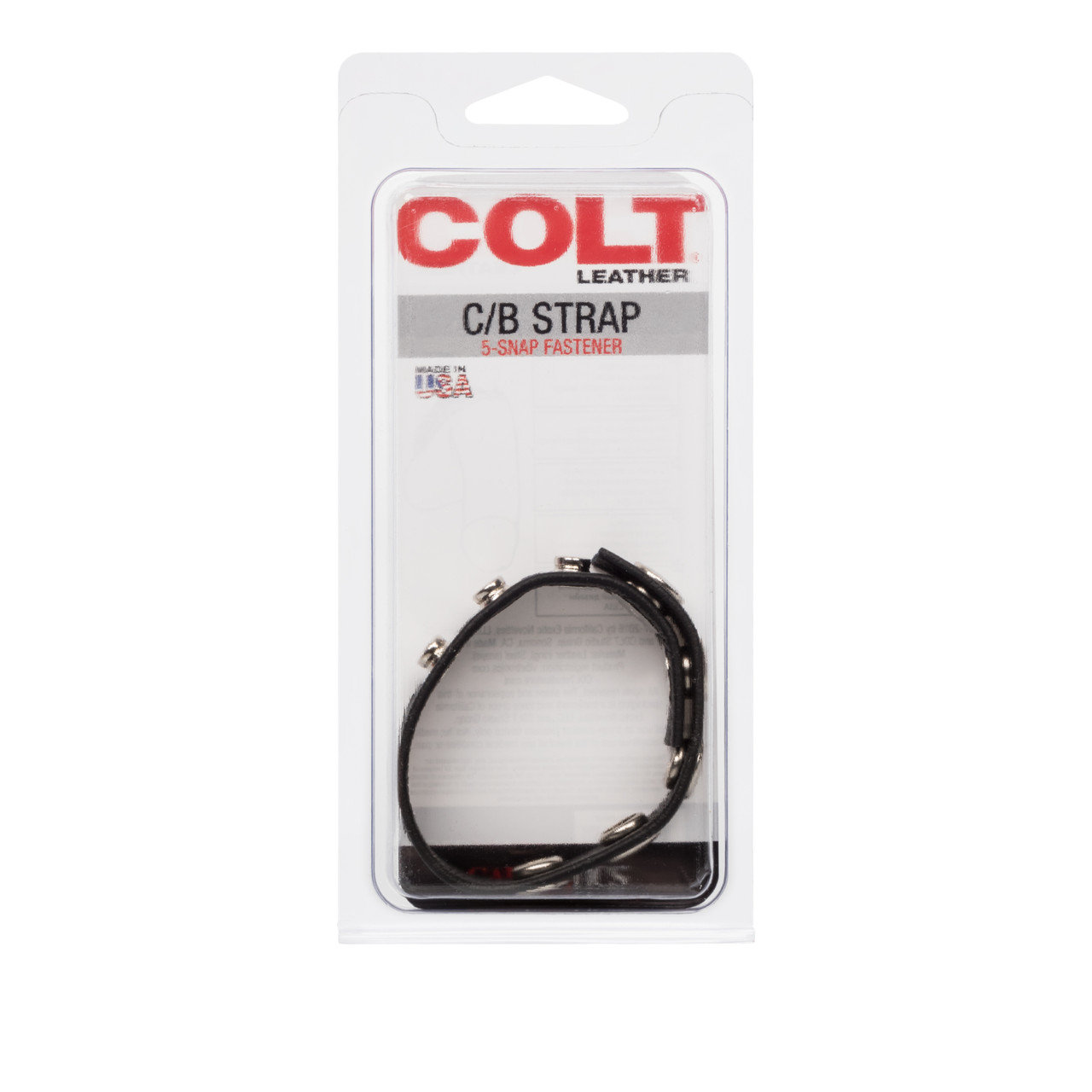 COLT Leather 5-Snap Adjustable Penis Strap