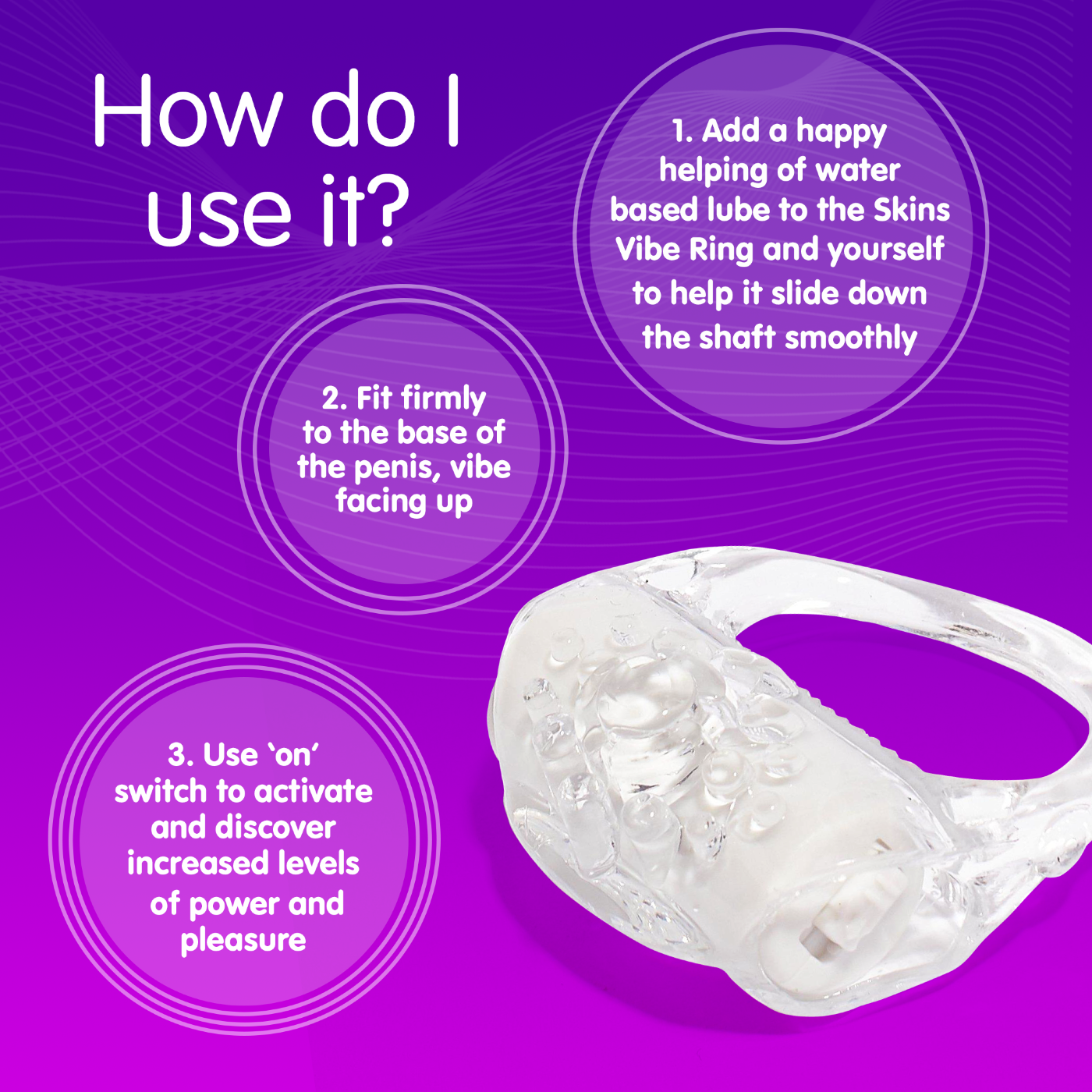 Skins Super Stretchy Vibrating Cock Ring