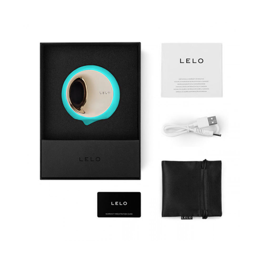 LELO Ora 3 Oral Sex Simulator Tongue Vibrator Aqua 