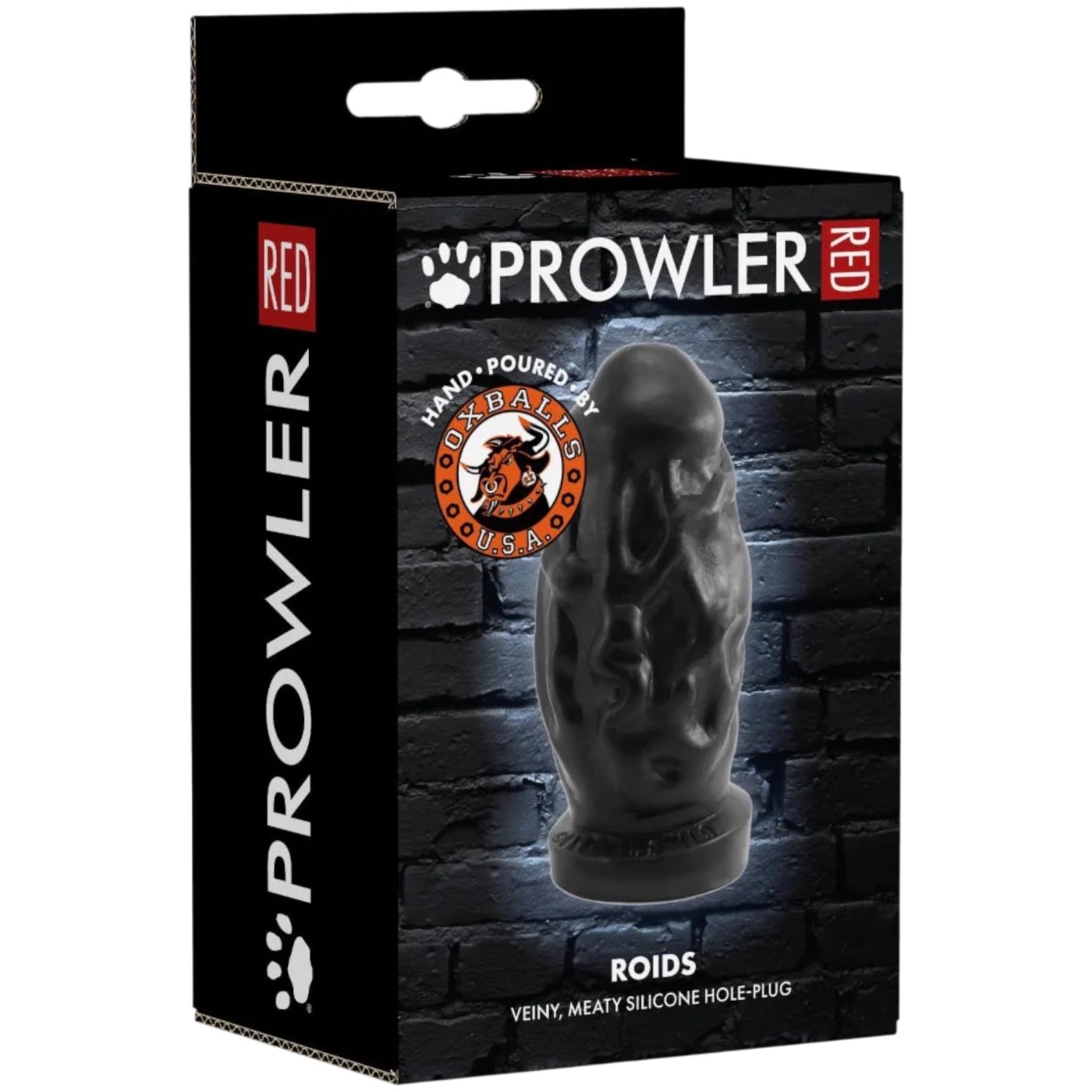 Prowler RED Roids Silicone Butt Plug Black