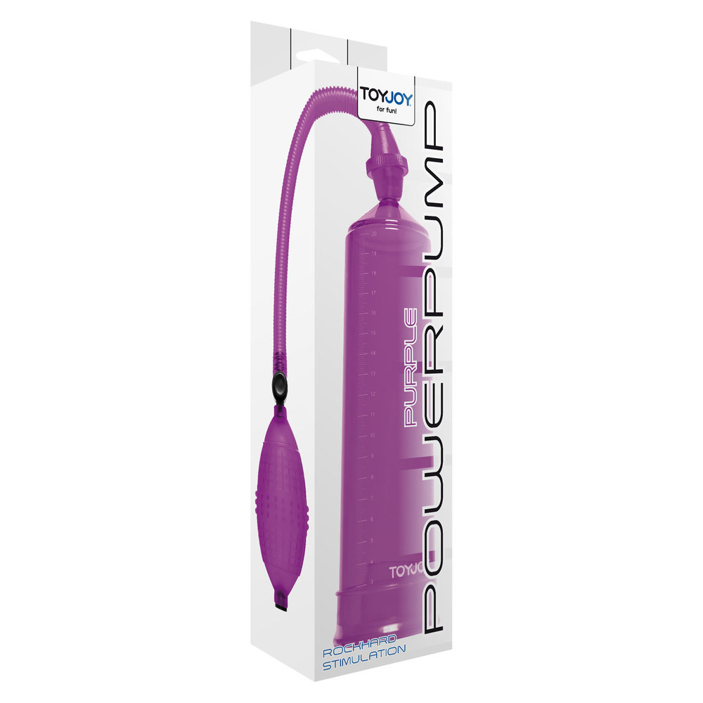 Toy Joy Rock Hard Stimulation Power Penis Pump Purple