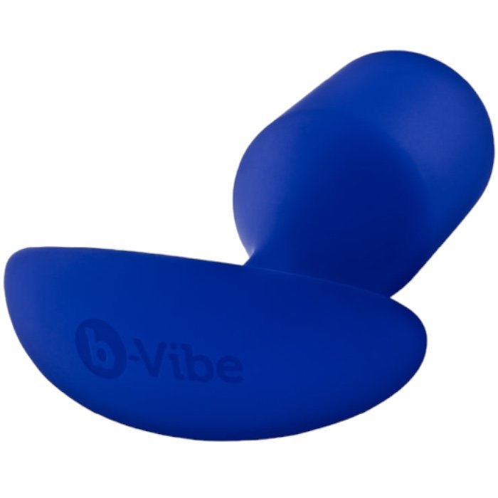 b-Vibe Snug Plug 4 XL Weighted Silicone Butt Plug Blue 5.2 Inch