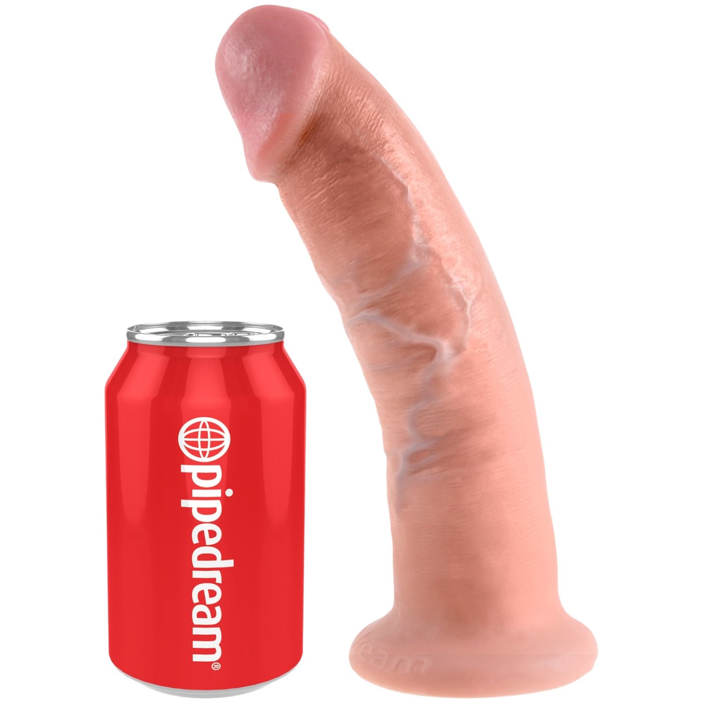 King Cock 9-Inch Girthy Realistic Dildo with Suction Cup