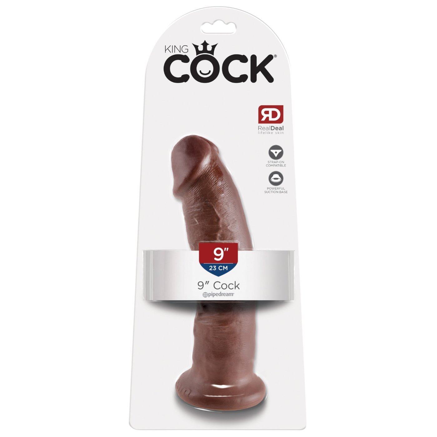 King Cock 9-Inch Girthy Realistic Dildo with Suction Cup