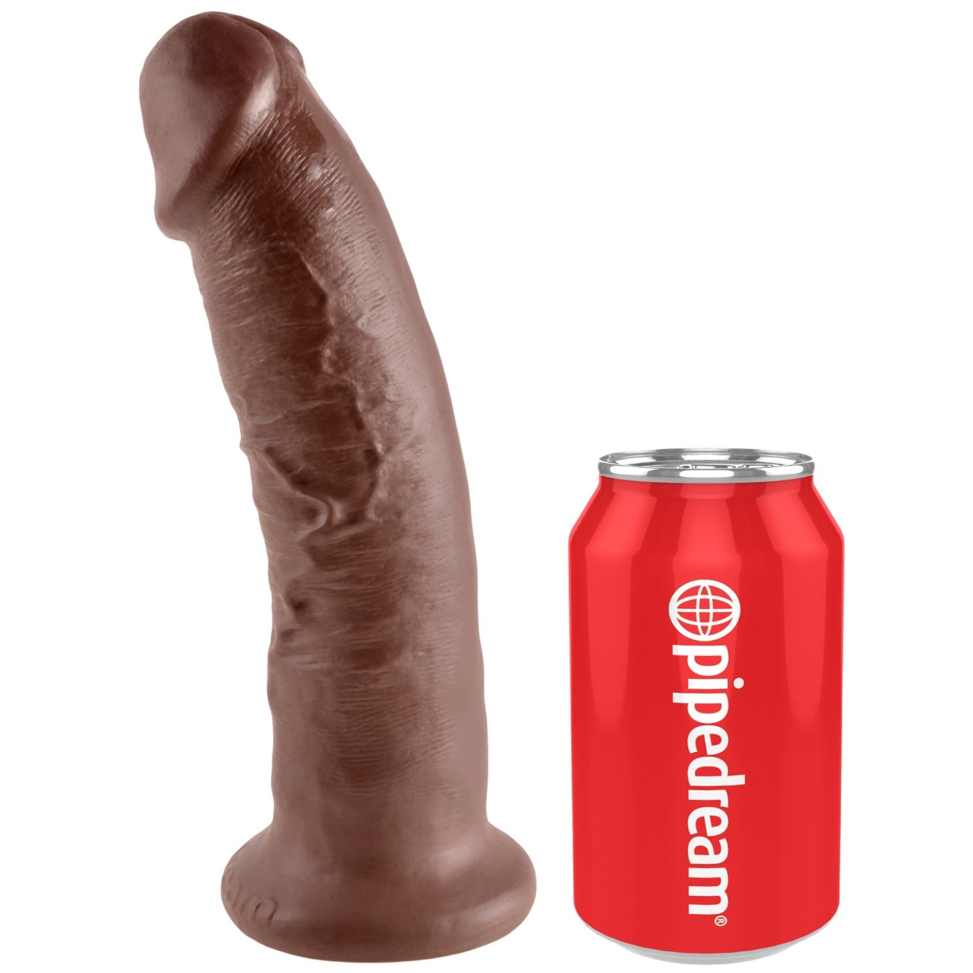 King Cock 9-Inch Girthy Realistic Dildo with Suction Cup