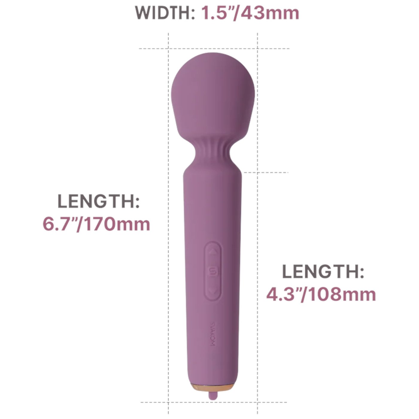 Svakom Mini Emma Neo Interactive Compact Wand Vibrator