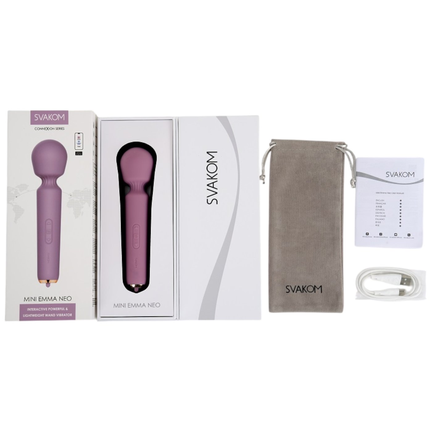 Svakom Mini Emma Neo Interactive Compact Wand Vibrator