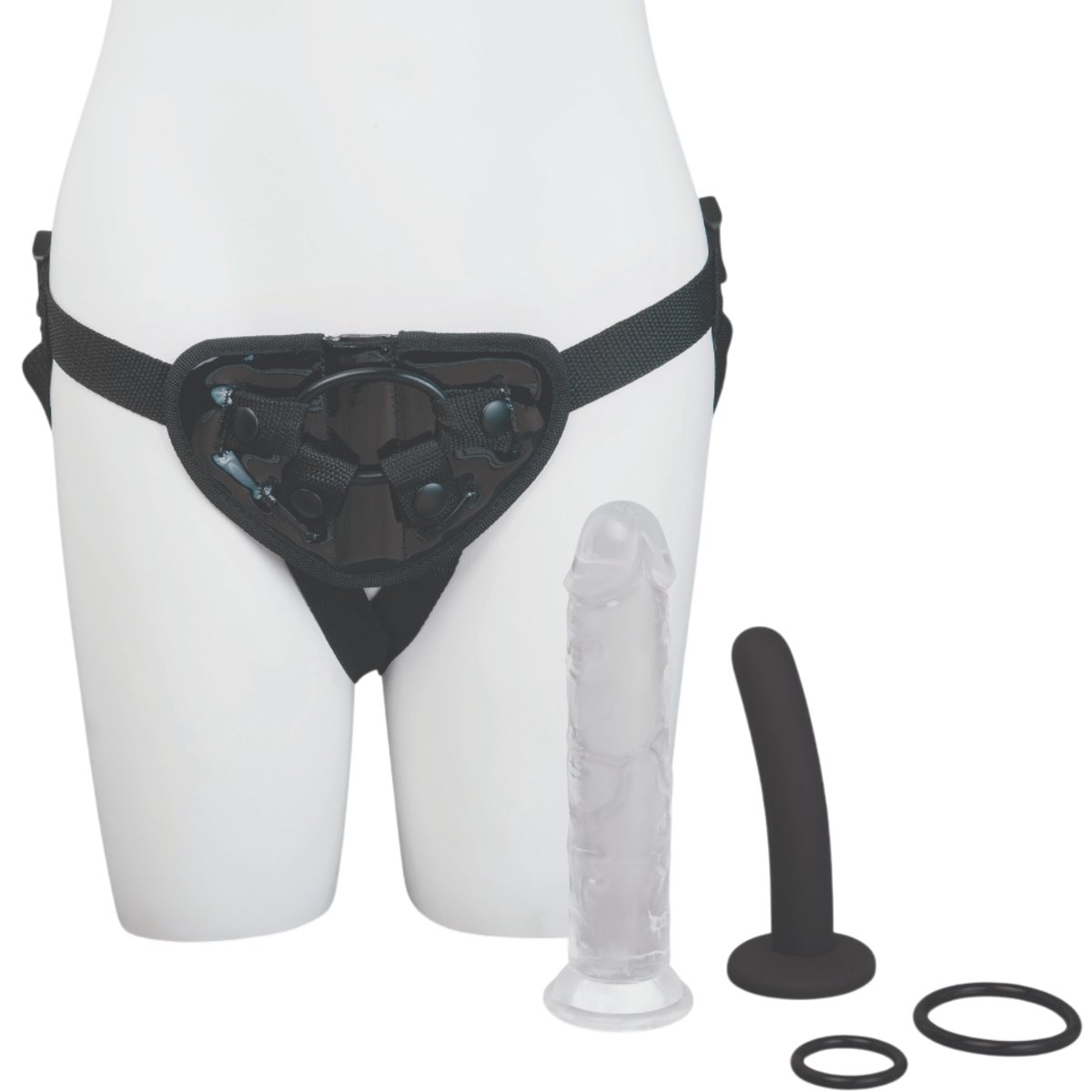 Me You Us Complete Strap-On Harness Kit with 5-Inch & 7-Inch Dildos