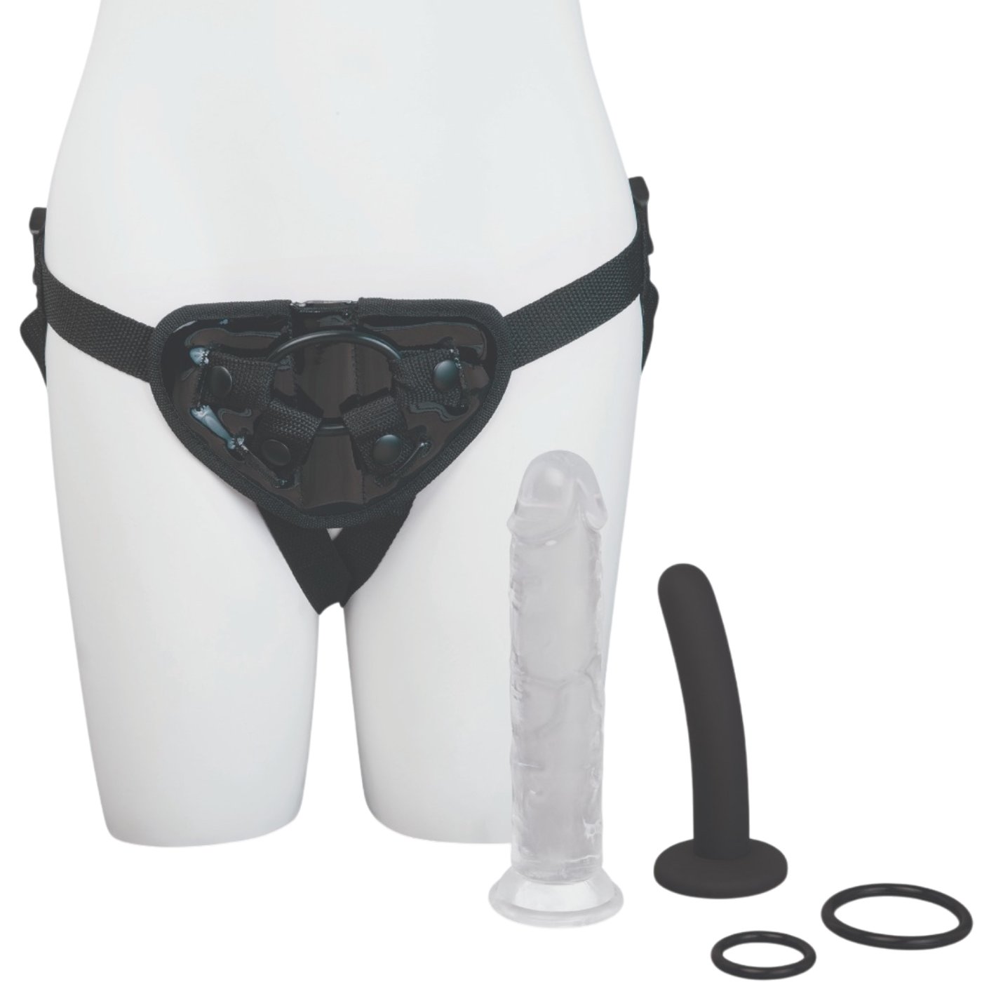 Me You Us Complete Strap-On Harness Kit with 5-Inch &amp; 7-Inch Dildos