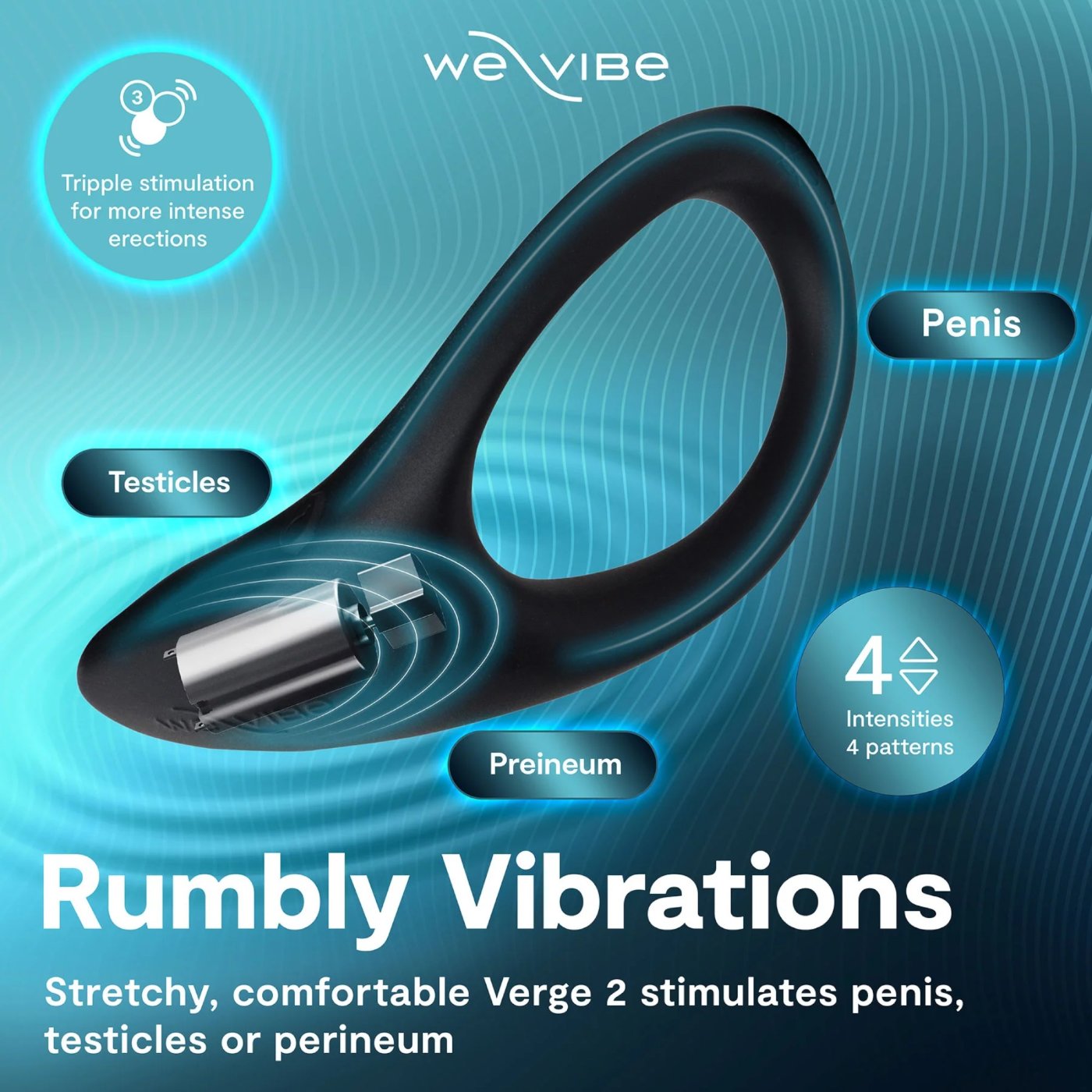 We-Vibe Verge 2 App Controlled Vibrating Perineum Stimulator