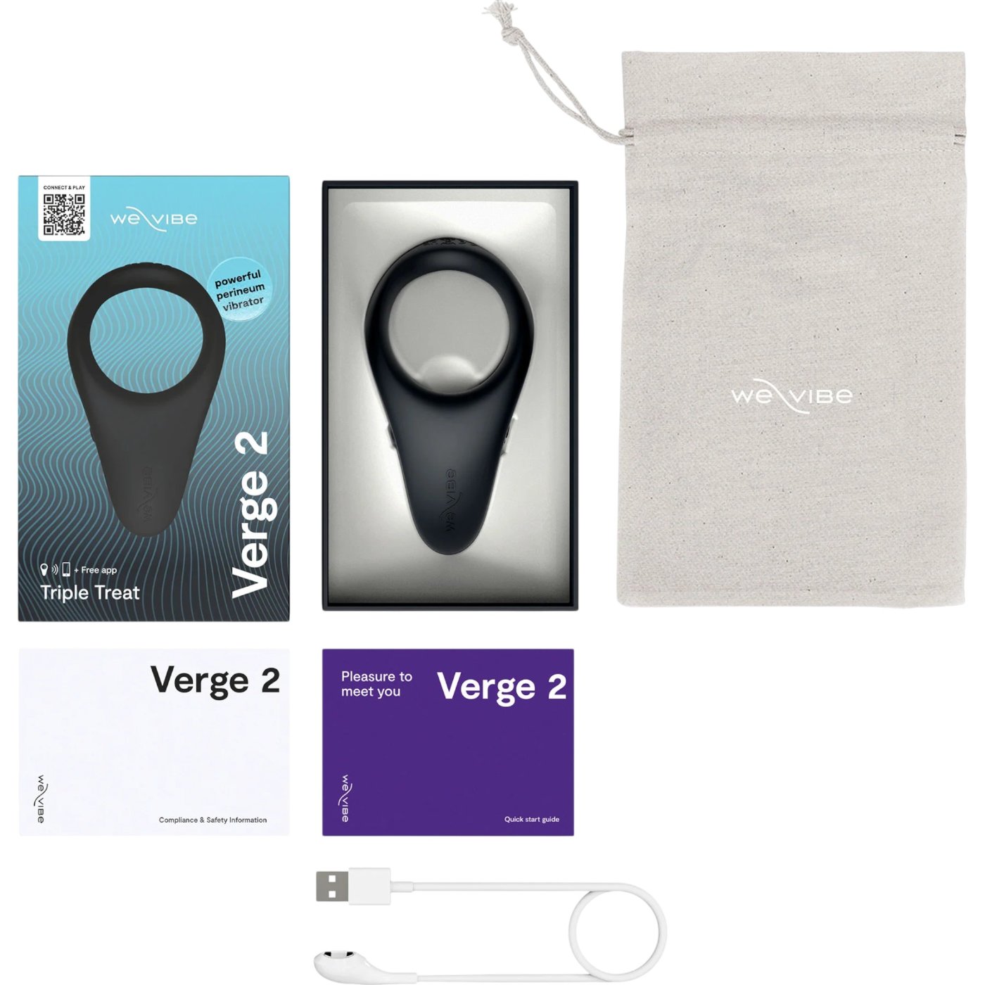 We-Vibe Verge 2 App Controlled Vibrating Perineum Stimulator