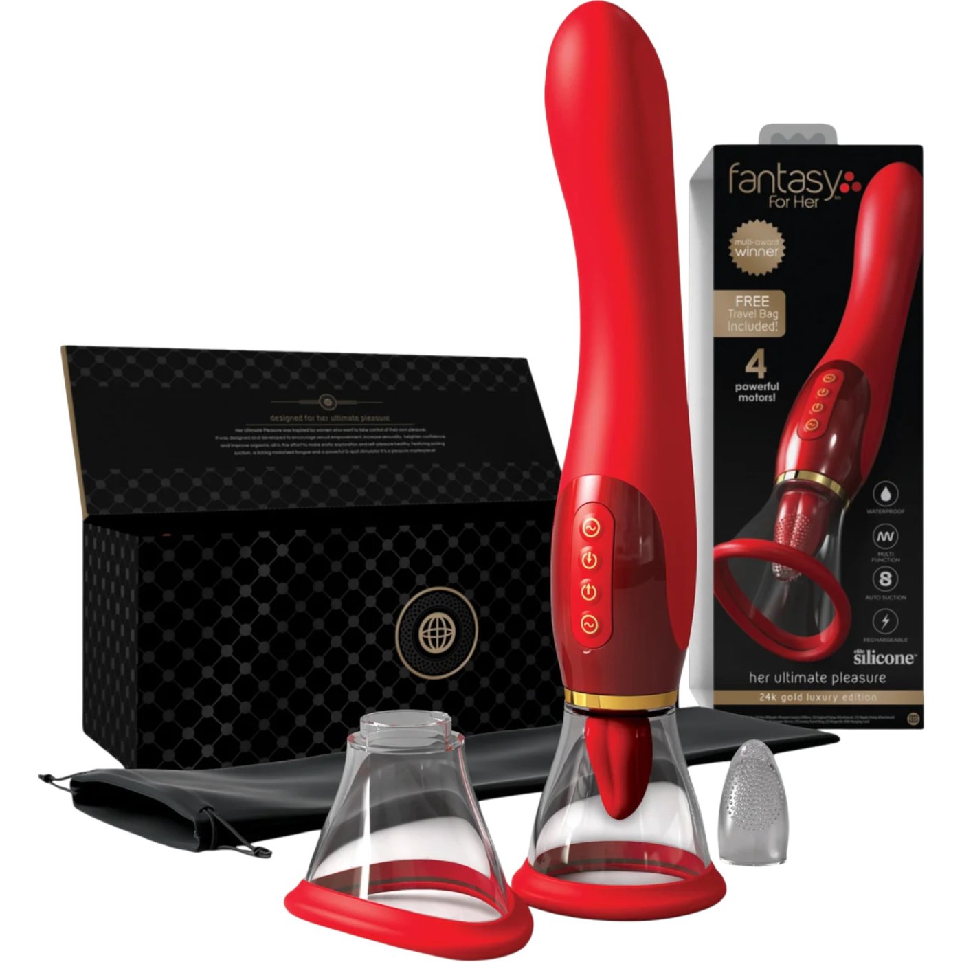 Fantasy for Her Ultimate Pleasure 24K Gold Clit Sucker