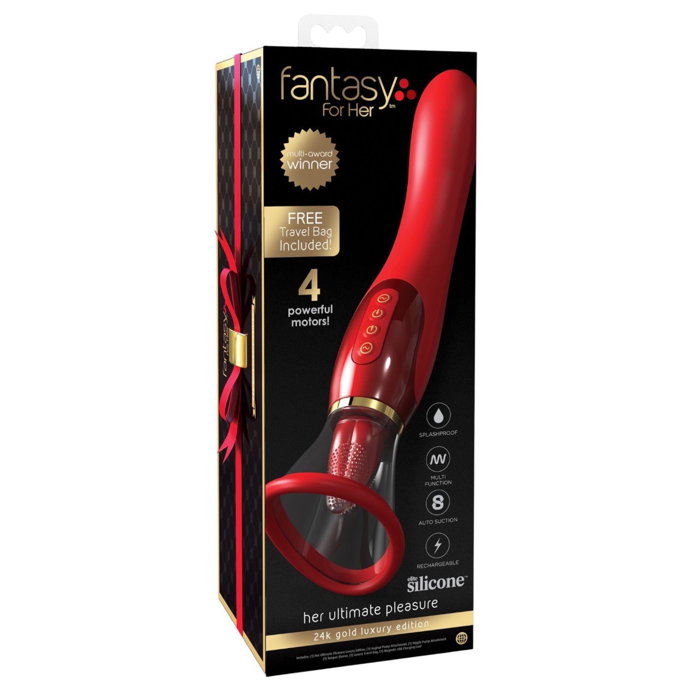 Fantasy for Her Ultimate Pleasure 24K Gold Clit Sucker