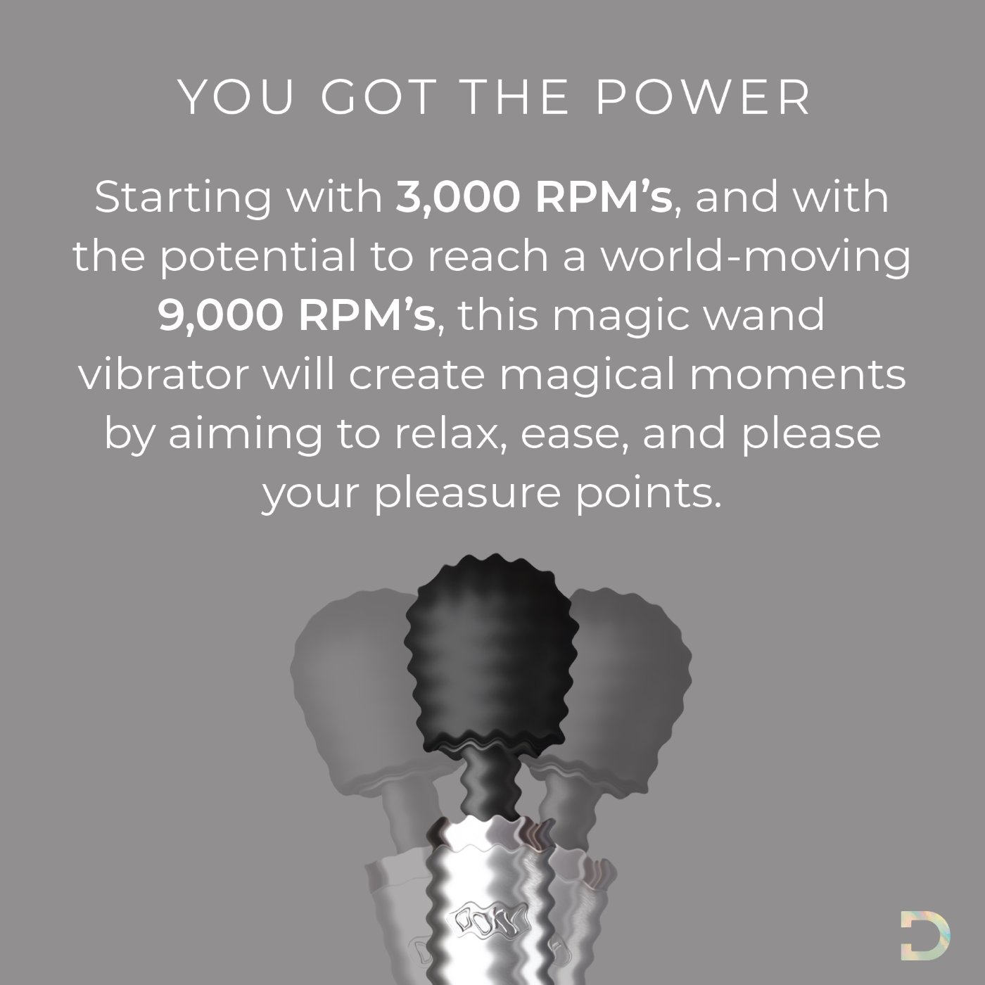Doxy Die Cast Wand Massager Brushed Metal