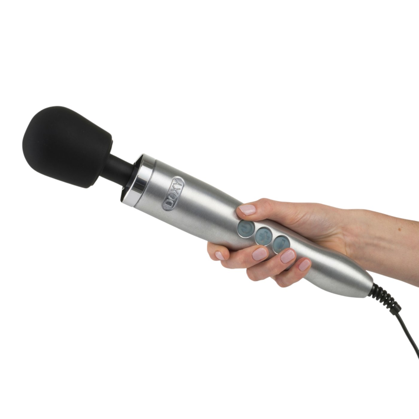 Doxy Die Cast Wand Massager Brushed Metal