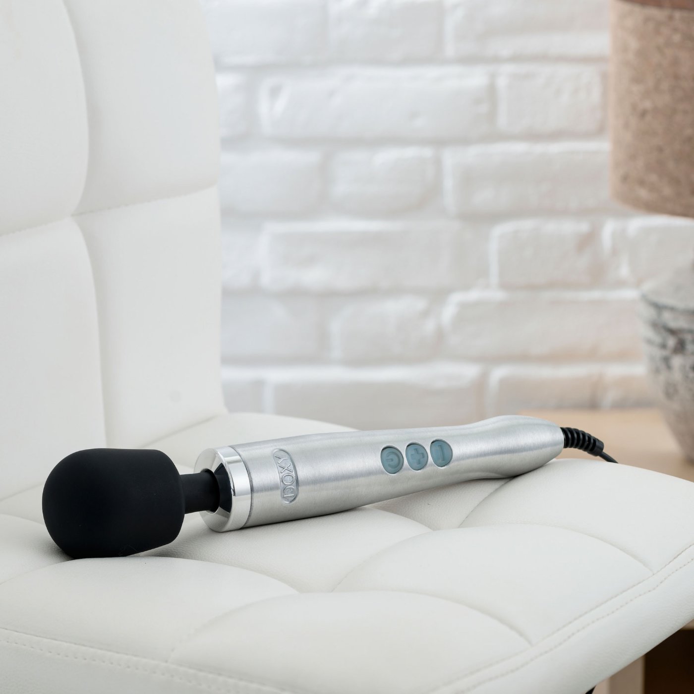 Doxy Die Cast Wand Massager Brushed Metal