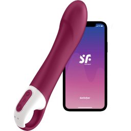 Satisfyer Big Heat App Controlled Warming G-Spot Vibrator Berry
