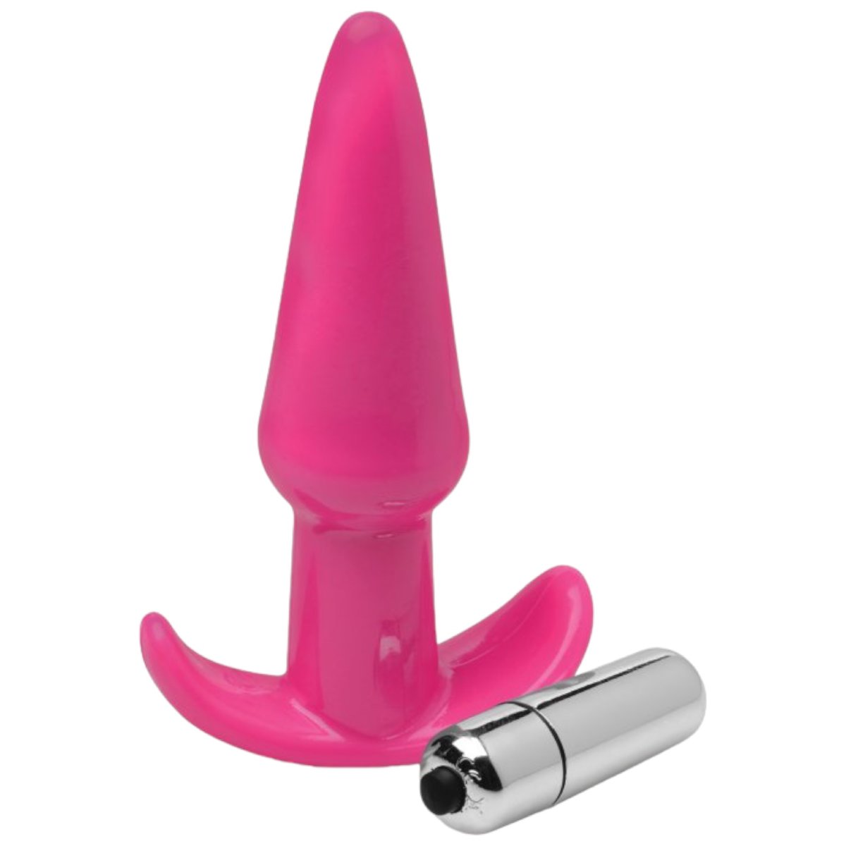 Thrilling Smooth Vibrating Anal Plug Small Pink