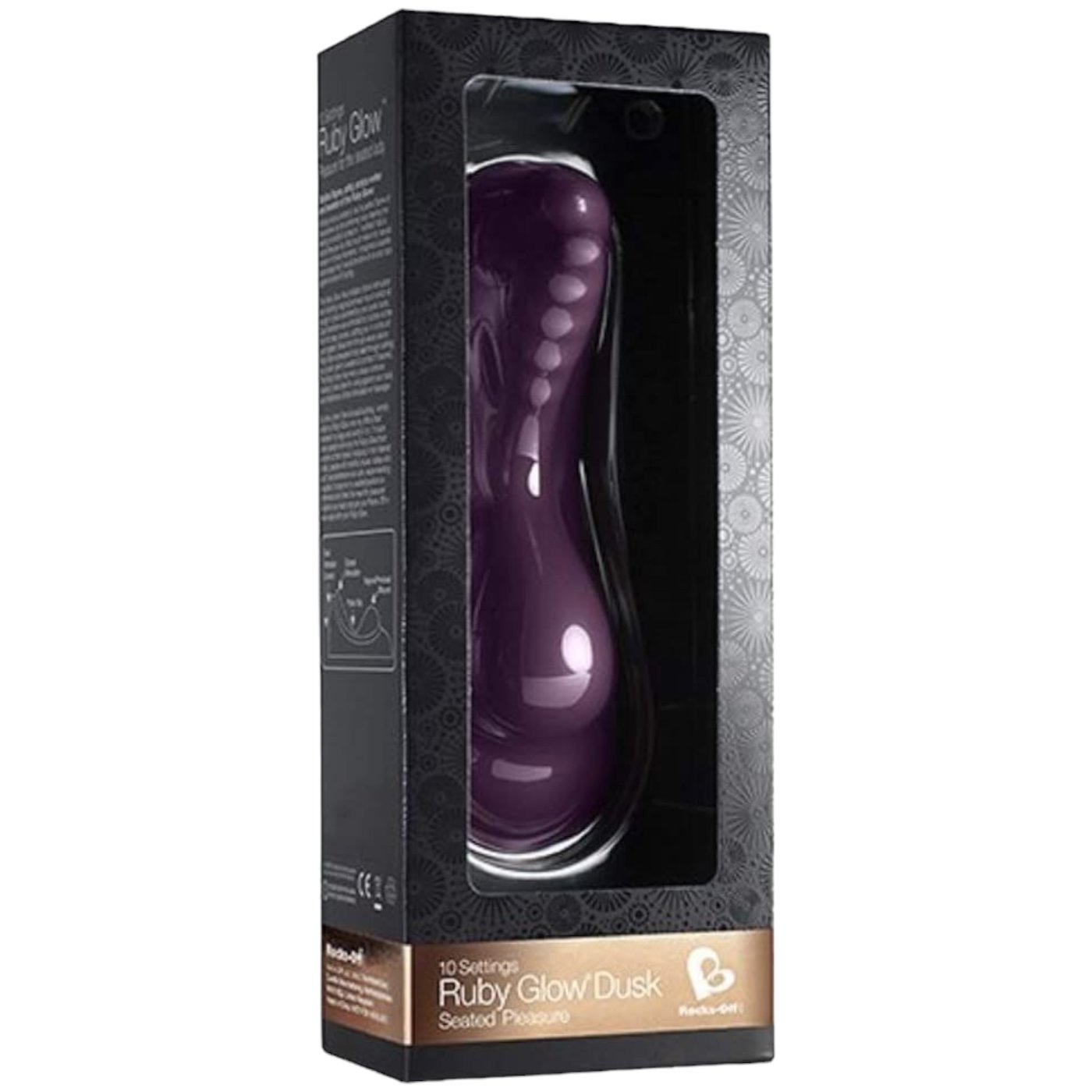 Rocks Off Ruby Glow Dusk Seated Vibrator