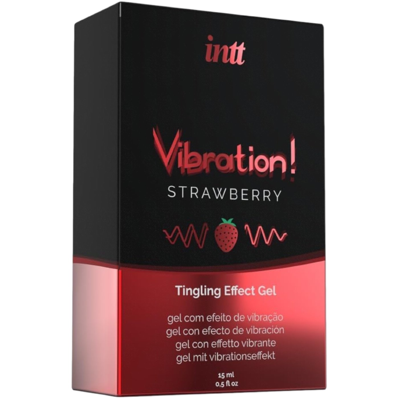 Intt Vibration Strawberry Liquid Vibrator 15ml