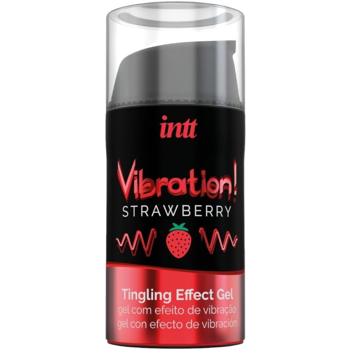 Intt Vibration Strawberry Liquid Vibrator 15ml