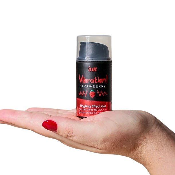 Intt Vibration Strawberry Liquid Vibrator 15ml