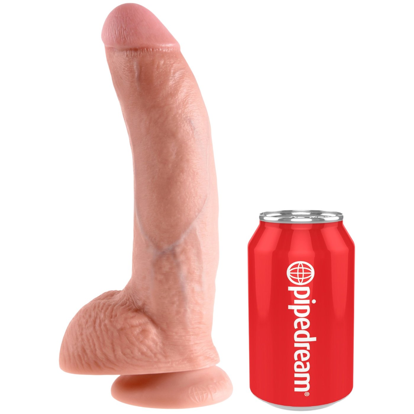 King Cock Realistic Suction Cup Dildo with Balls 9 Inch