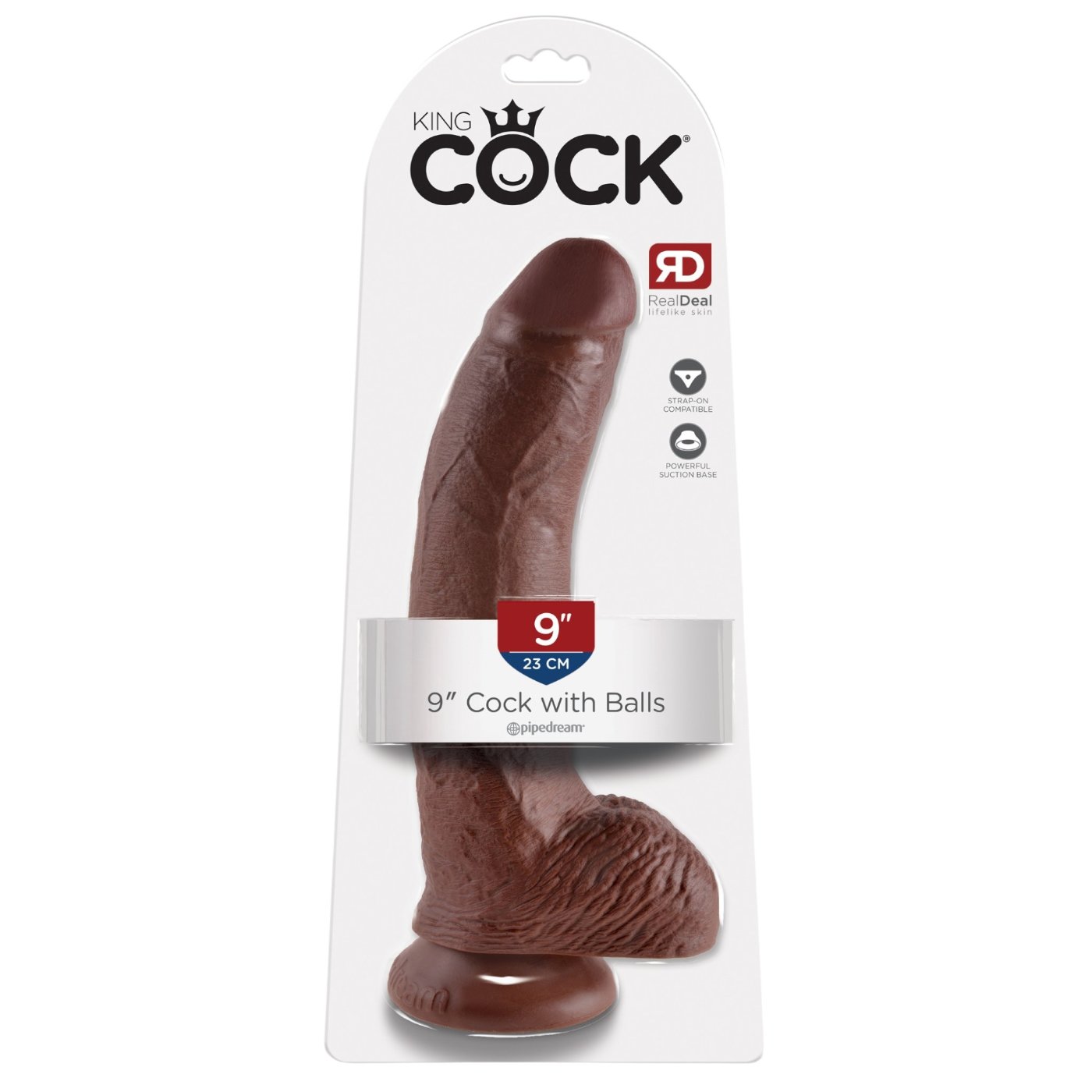 King Cock Realistic Suction Cup Dildo with Balls 9 Inch