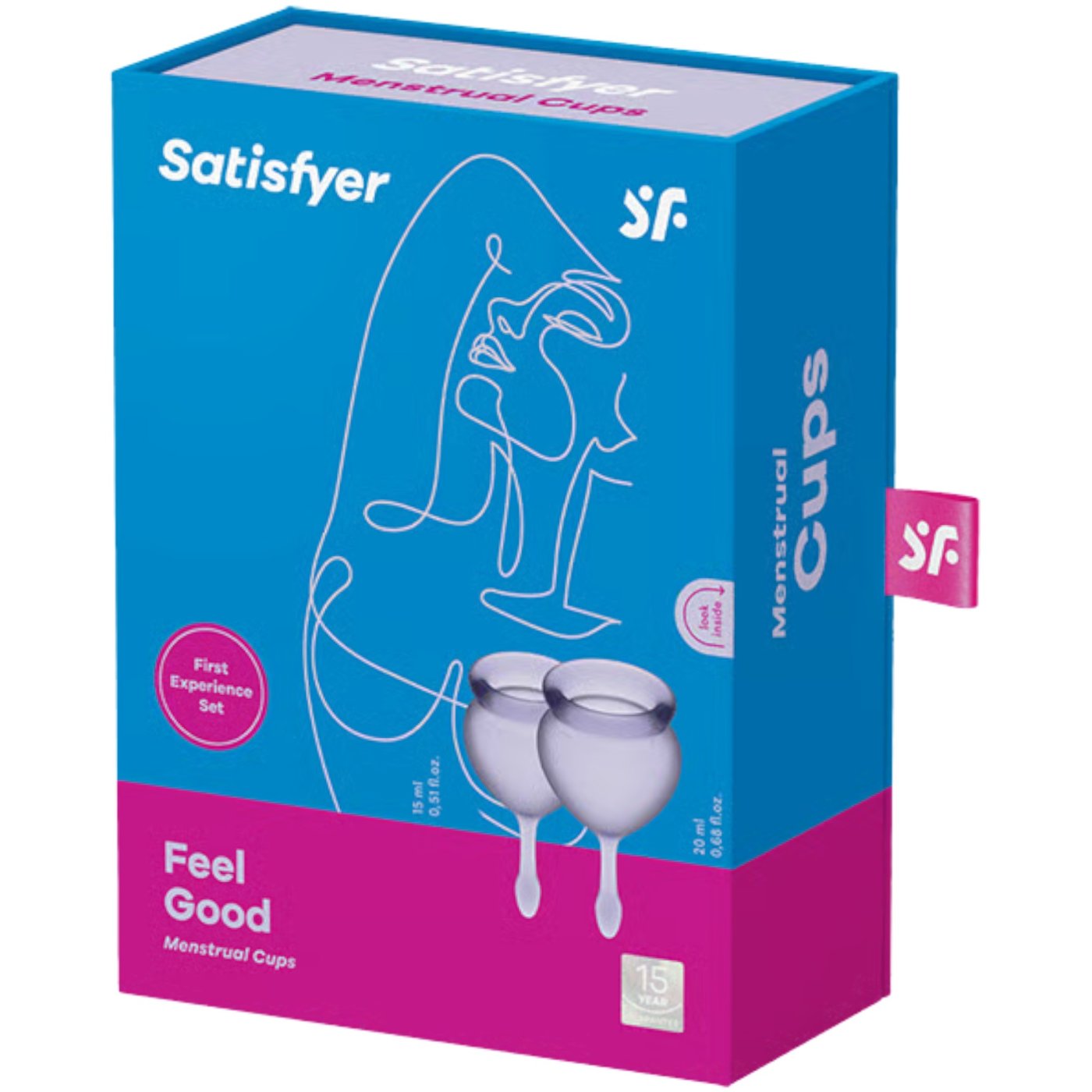 Satisfyer Feel Good Menstrual Cup Violet (2 Piece)