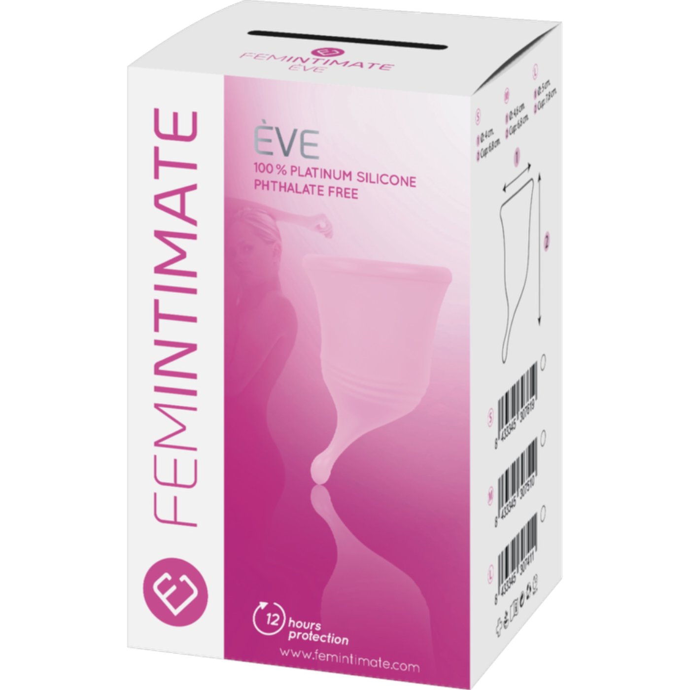 Femintimate New Eve Menstrual Cup with Curved Stem Small