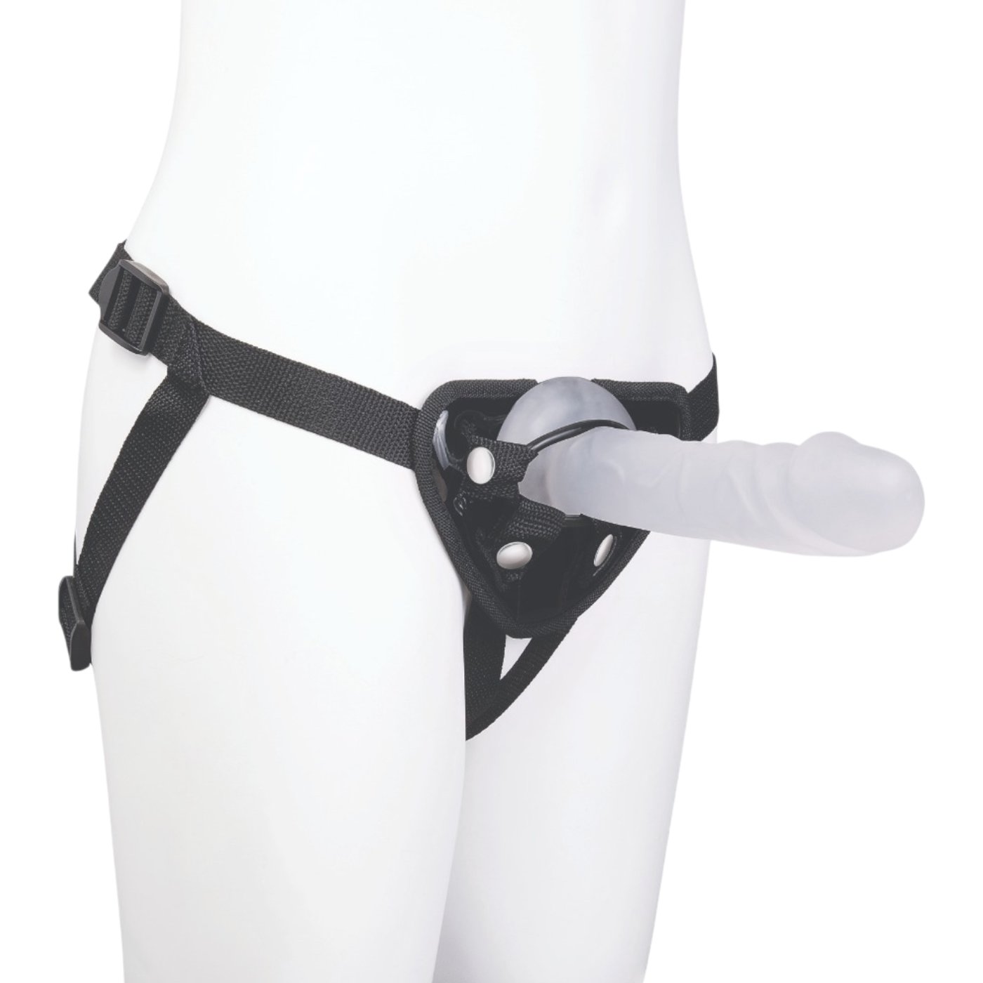 Me You Us Frosted Strap-On Harness Kit with 6 Inch Jelly Dildo