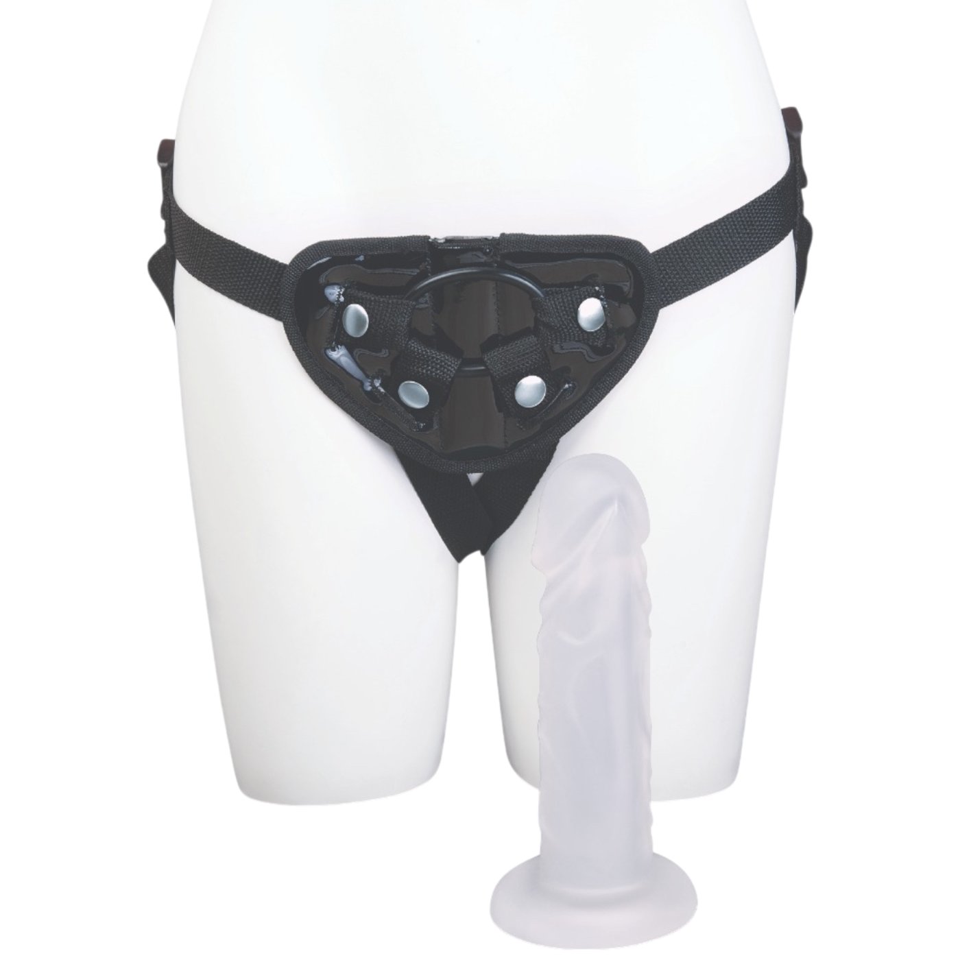 Me You Us Frosted Strap-On Harness Kit with 6 Inch Jelly Dildo
