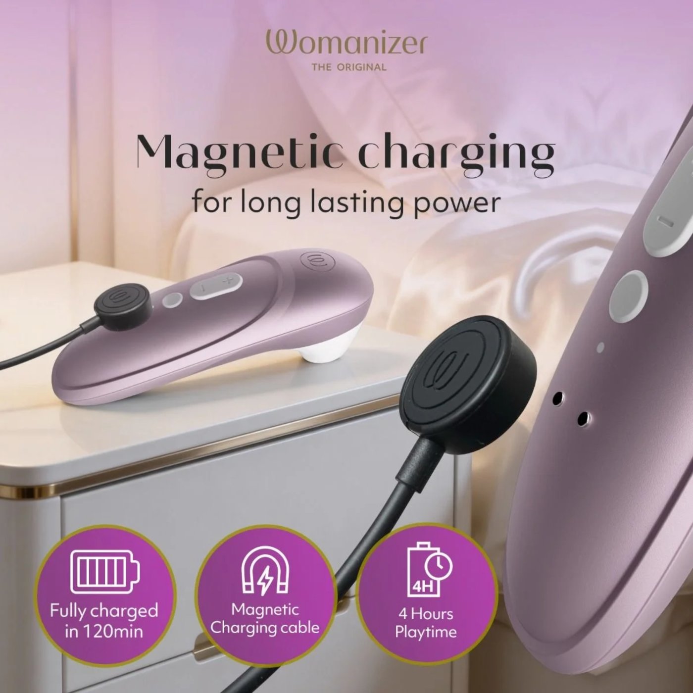 Womanizer Pro Rechargeable Clitoral Suction Stimulator