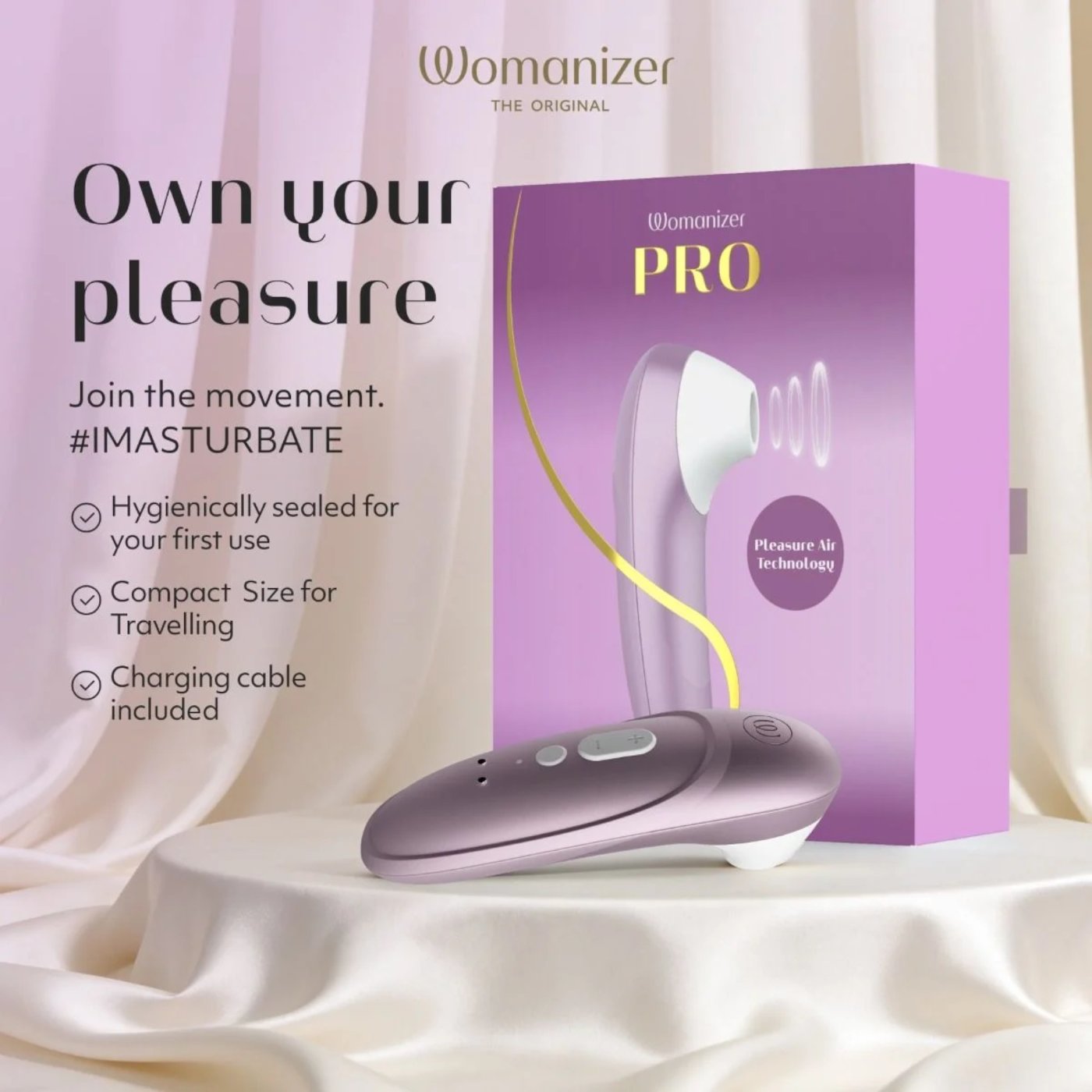 Womanizer Pro Rechargeable Clitoral Suction Stimulator