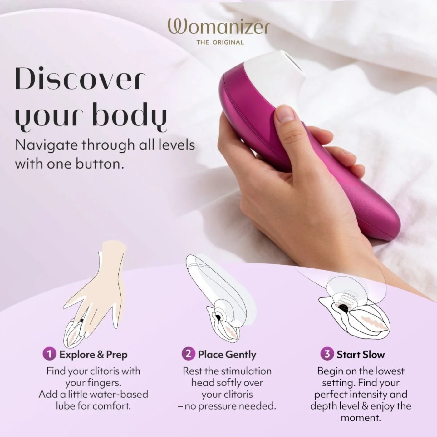 Womanizer Pro Rechargeable Clitoral Suction Stimulator