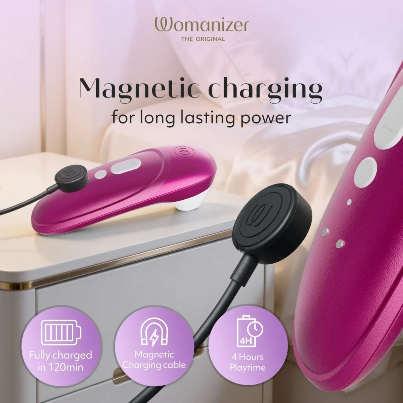 Womanizer Pro Rechargeable Clitoral Suction Stimulator