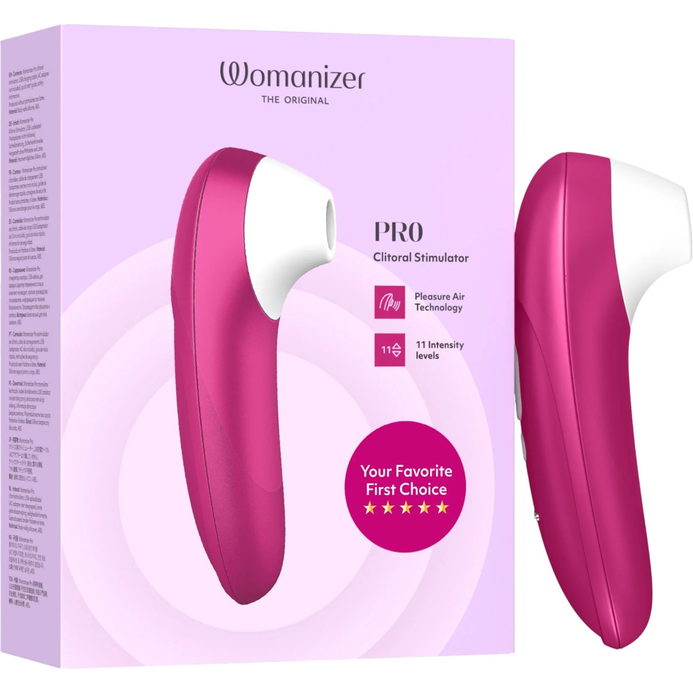 Womanizer Pro Rechargeable Clitoral Suction Stimulator