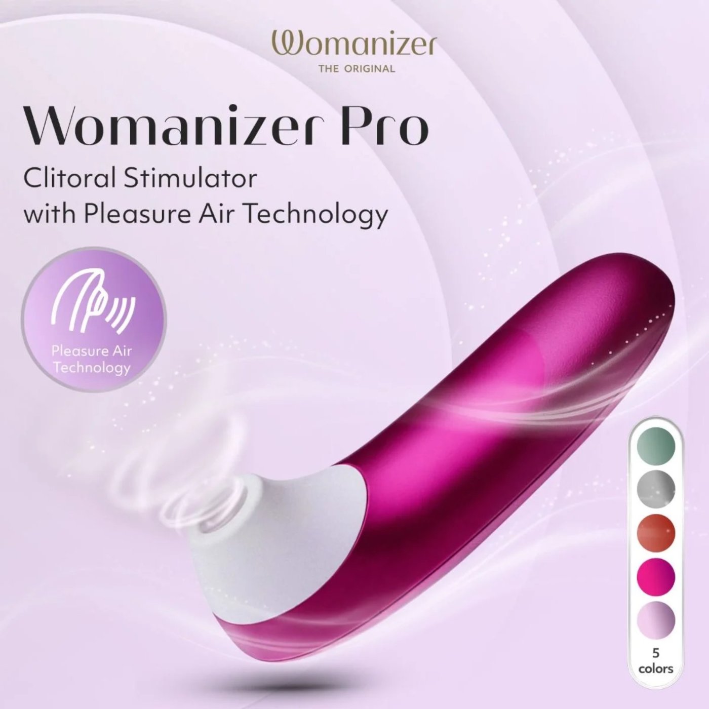 Womanizer Pro Rechargeable Clitoral Suction Stimulator