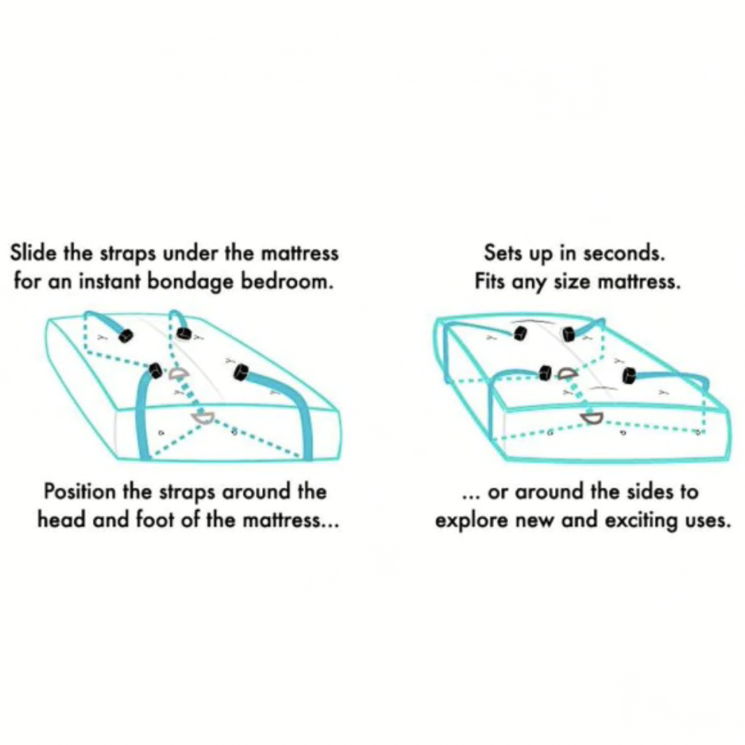 S&M Bed Bondage Restraint Kit